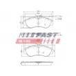 Jeu de 4 plaquettes de frein avant FAST FT29012 - Visuel 1