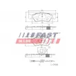 Jeu de 4 plaquettes de frein arrière FAST FT29018 - Visuel 1