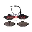 Jeu de 4 plaquettes de frein avant FAST FT29051 - Visuel 2
