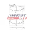 Jeu de 4 plaquettes de frein avant FAST FT29060 - Visuel 1