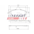Jeu de 4 plaquettes de frein avant FAST FT29067 - Visuel 1