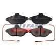 Jeu de 4 plaquettes de frein avant FAST FT29067 - Visuel 2