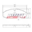 Jeu de 4 plaquettes de frein avant FAST FT29091 - Visuel 1