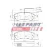 Jeu de 4 plaquettes de frein arrière FAST FT29098 - Visuel 1