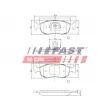Jeu de 4 plaquettes de frein avant FAST FT29122 - Visuel 1