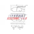 Jeu de 4 plaquettes de frein avant FAST FT29130 - Visuel 1
