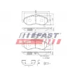 Jeu de 4 plaquettes de frein avant FAST FT29133 - Visuel 1