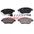 Jeu de 4 plaquettes de frein avant FAST FT29144 - Visuel 2