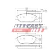 Jeu de 4 plaquettes de frein avant FAST FT29145 - Visuel 1