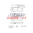 Jeu de 4 plaquettes de frein avant FAST FT29158 - Visuel 1