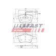 Jeu de 4 plaquettes de frein avant FAST FT29166 - Visuel 1