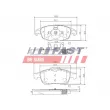 Jeu de 4 plaquettes de frein avant FAST FT29514 - Visuel 1