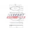 Jeu de 4 plaquettes de frein avant FAST FT29532 - Visuel 1