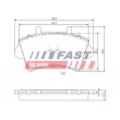 Jeu de 4 plaquettes de frein avant FAST FT29540 - Visuel 1
