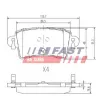 Jeu de 4 plaquettes de frein arrière FAST FT29541 - Visuel 1