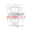 Jeu de 4 plaquettes de frein avant FAST FT29546 - Visuel 1