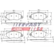 Jeu de 4 plaquettes de frein avant FAST FT29547 - Visuel 1