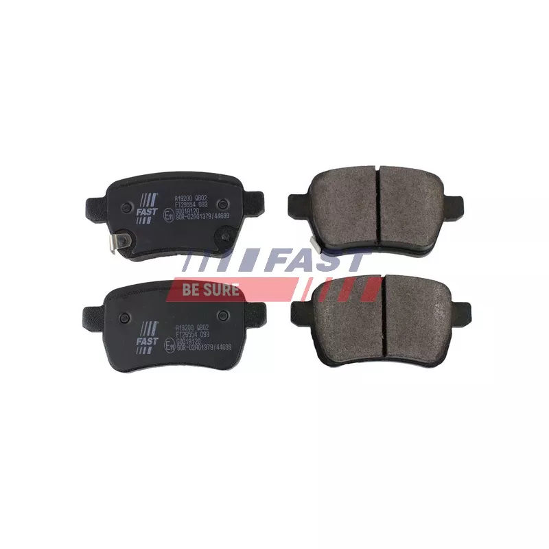 Jeu de 4 plaquettes de frein arrière FAST FT29554