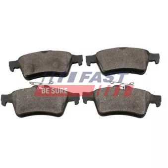 Jeu de 4 plaquettes de frein arrière FAST FT29568