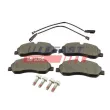 Jeu de 4 plaquettes de frein avant FAST FT29569 - Visuel 1