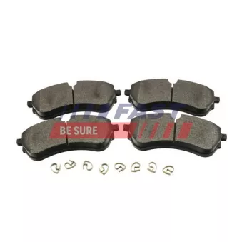 Jeu de 4 plaquettes de frein avant FAST FT29580
