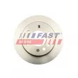 Jeu de 2 disques de frein arrière FAST FT31151 - Visuel 1