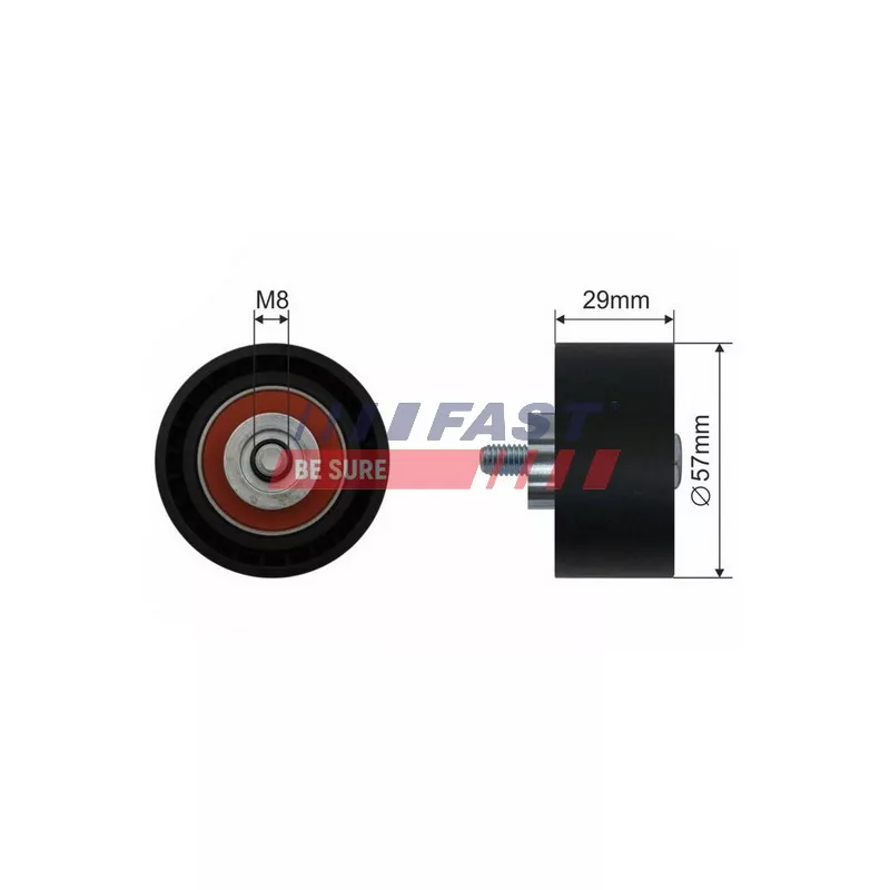 Poulie renvoi/transmission, courroie de distribution FAST FT44017