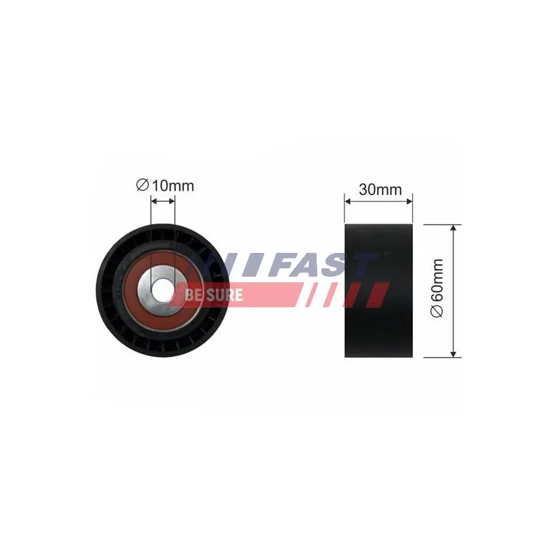 Poulie renvoi/transmission, courroie de distribution FAST FT44085