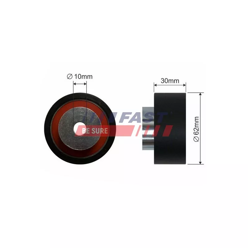 Poulie renvoi/transmission, courroie de distribution FAST FT44089