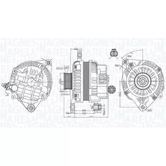 Alternateur MAGNETI MARELLI 063731898010