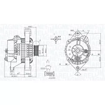 Alternateur MAGNETI MARELLI 063734274010