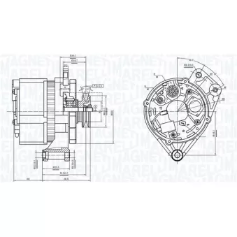 Alternateur MAGNETI MARELLI 063739061010