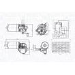 Moteur d'essuie-glace MAGNETI MARELLI 064370700010 - Visuel 2