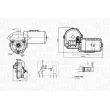 Moteur d'essuie-glace MAGNETI MARELLI 064371800010 - Visuel 2