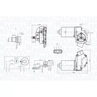 Moteur d'essuie-glace MAGNETI MARELLI