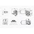 Moteur d'essuie-glace MAGNETI MARELLI 064374400010 - Visuel 2