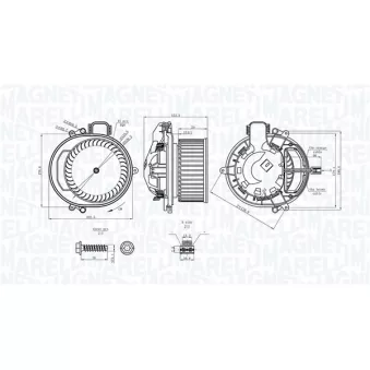 Pulseur d'air habitacle MAGNETI MARELLI