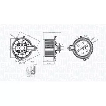 Pulseur d'air habitacle MAGNETI MARELLI 069412733010