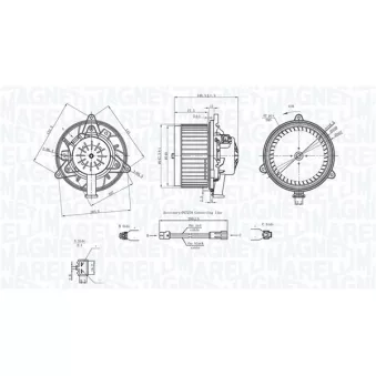 Pulseur d'air habitacle MAGNETI MARELLI