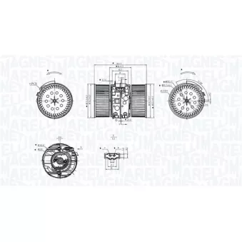 Pulseur d'air habitacle MAGNETI MARELLI 069412748010