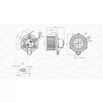 Pulseur d'air habitacle MAGNETI MARELLI 069412752010