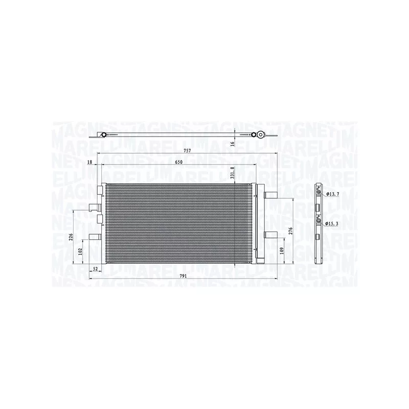 Condenseur, climatisation MAGNETI MARELLI 350203100300