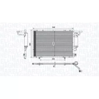 Condenseur, climatisation MAGNETI MARELLI 350203100600