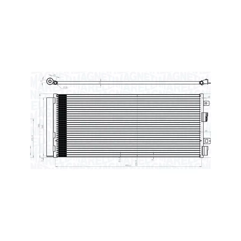 Condenseur, climatisation MAGNETI MARELLI 350203101700