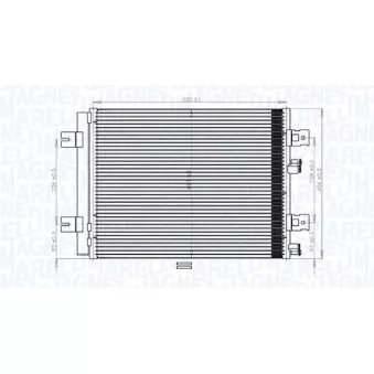 Condenseur, climatisation MAGNETI MARELLI 350203765000