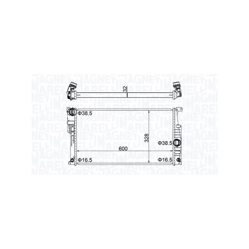 Radiateur, refroidissement du moteur MAGNETI MARELLI 350213202300