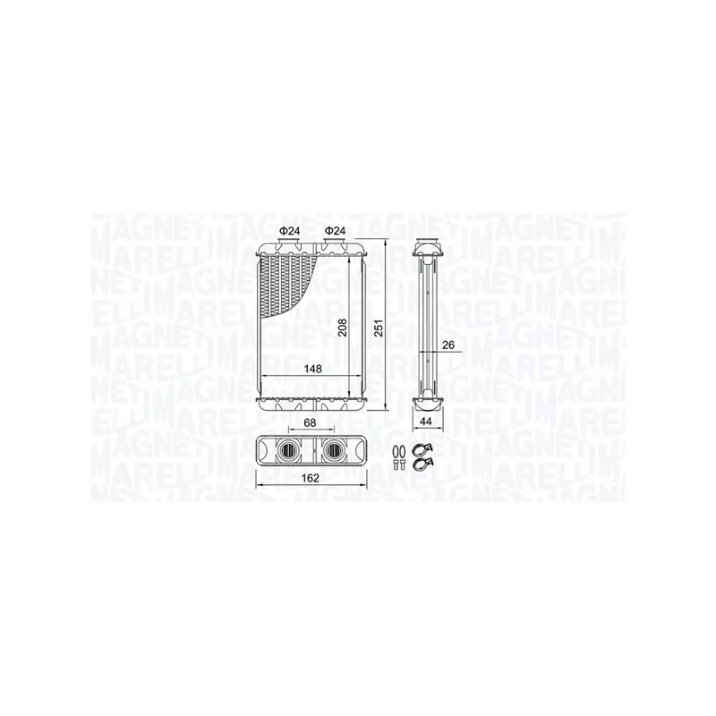 Système de chauffage MAGNETI MARELLI 350218501000