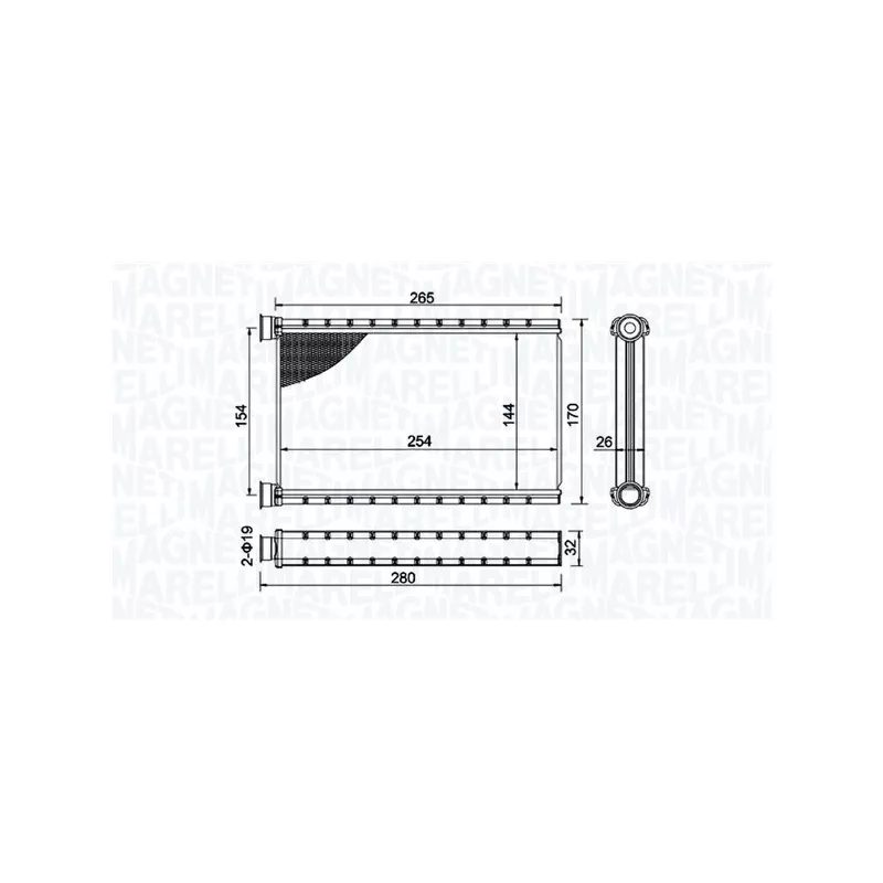 Système de chauffage MAGNETI MARELLI 350218504000