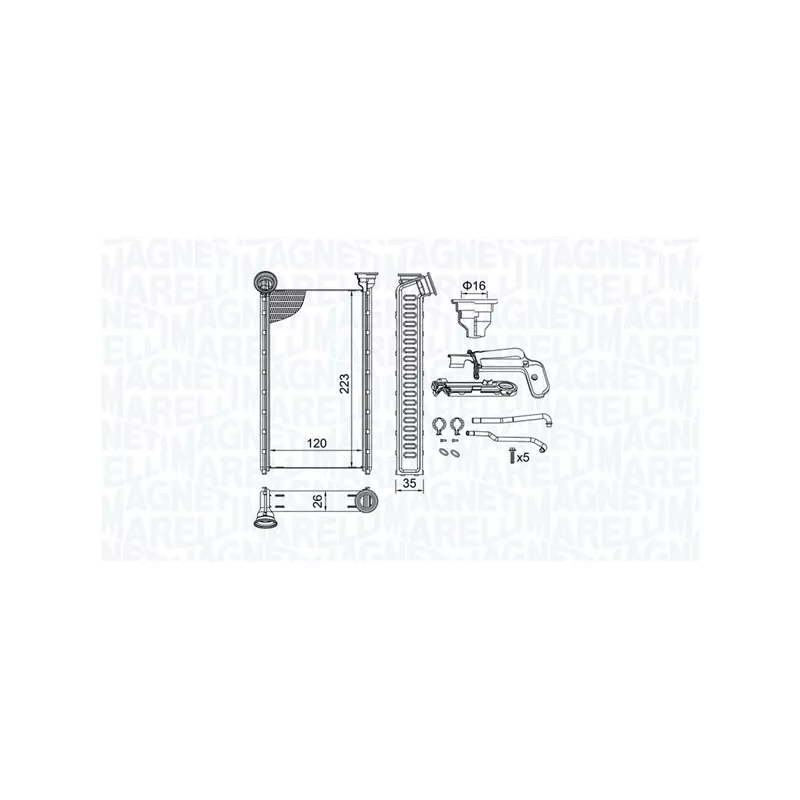 Système de chauffage MAGNETI MARELLI 350218505000