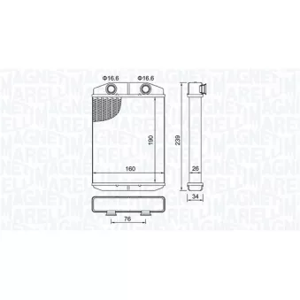 Système de chauffage MAGNETI MARELLI 350218507000
